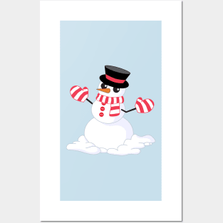 Snowman Posters and Art